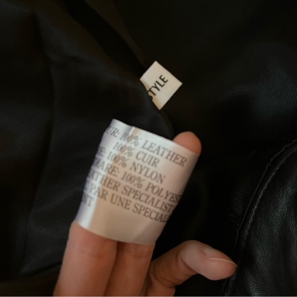 Vintage Paris Sport Club 100% leather skirt size xs - Picture 9 of 10